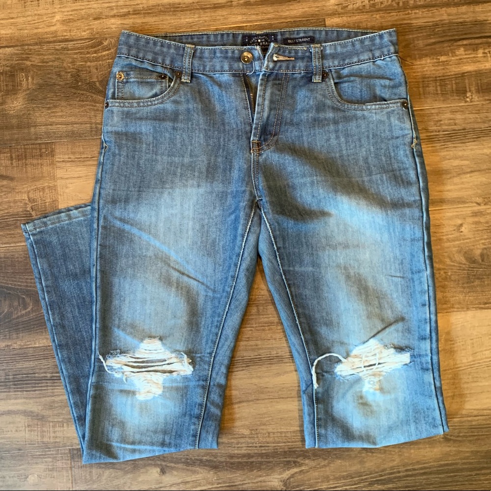 Distressed Lucky Jeans - Billy Straight